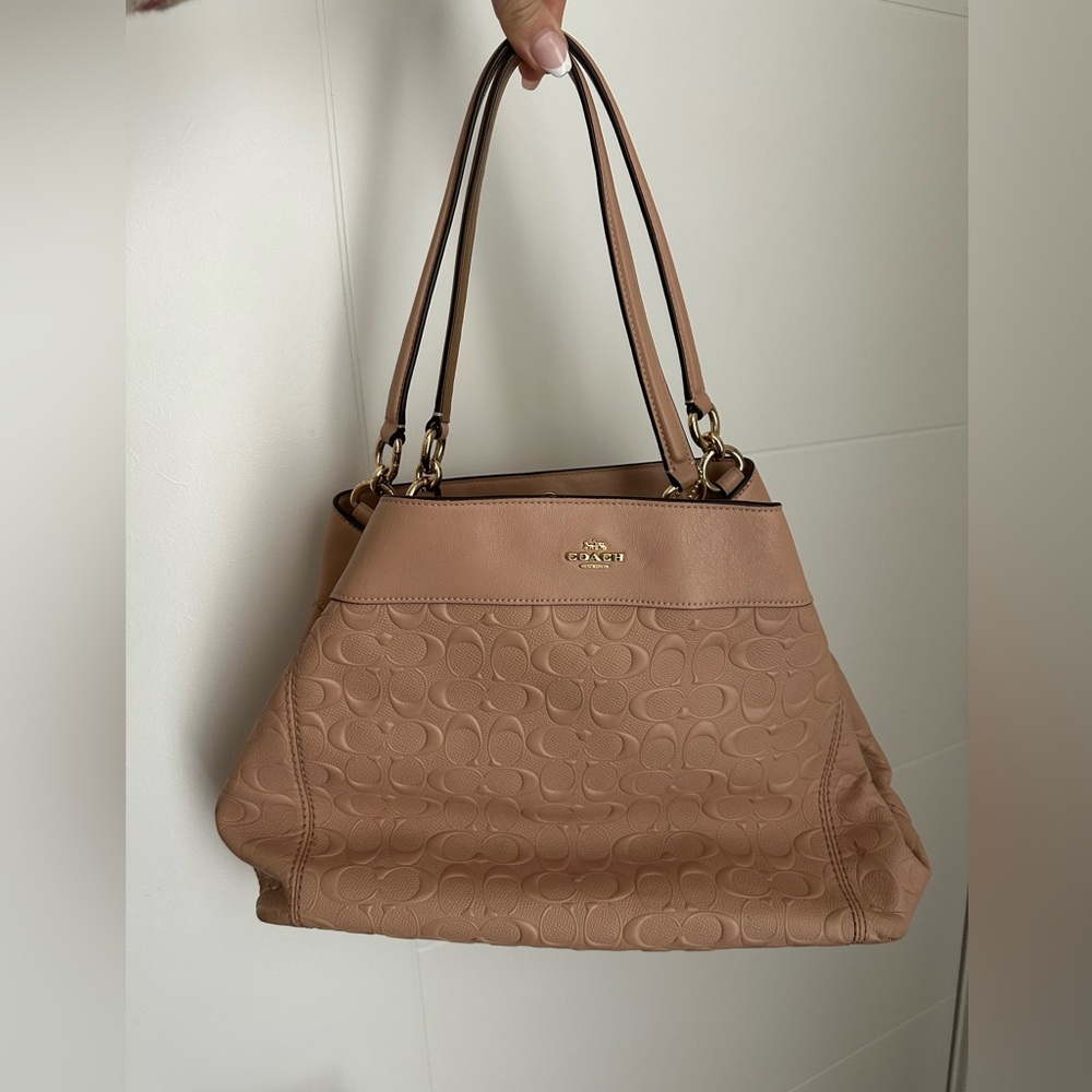 Tan Coach Purse Tote
